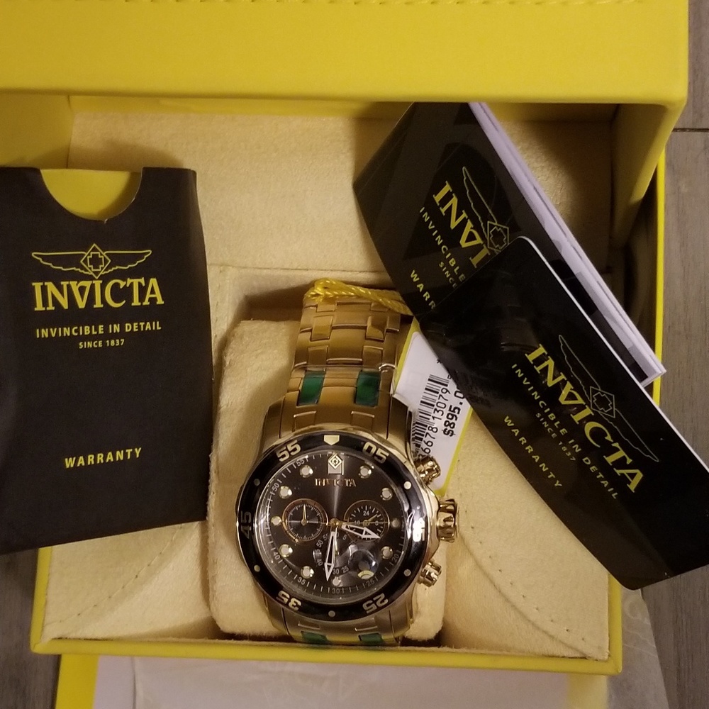 Invicta gold watch brand new
